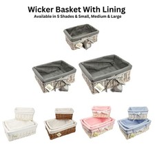 Wicker Storage Basket With