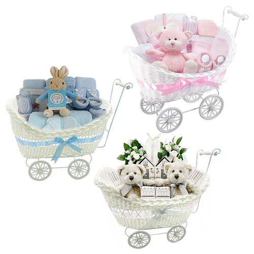 Girls boys pram - girls, basket