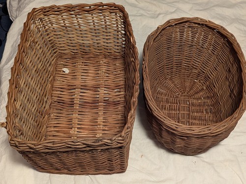 Pair vintage woven - pair,