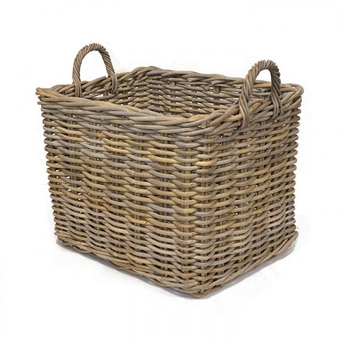 Rectangular wicker weave fire - rectangular,