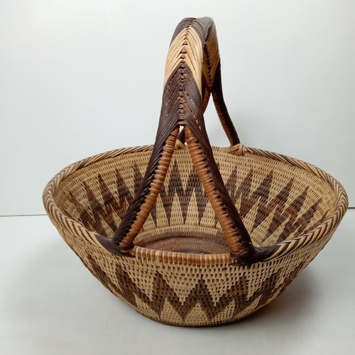 Handwoven wicker basket large - basket,