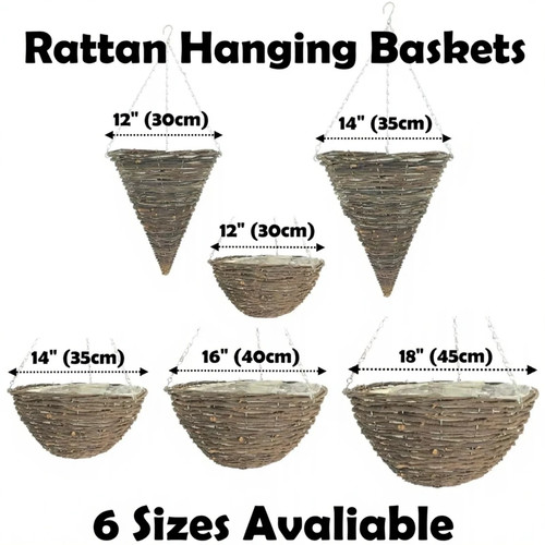 Rattan natural wicker hanging - natural,