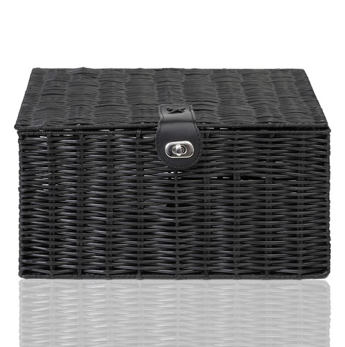 Resin woven hamper storage - woven,